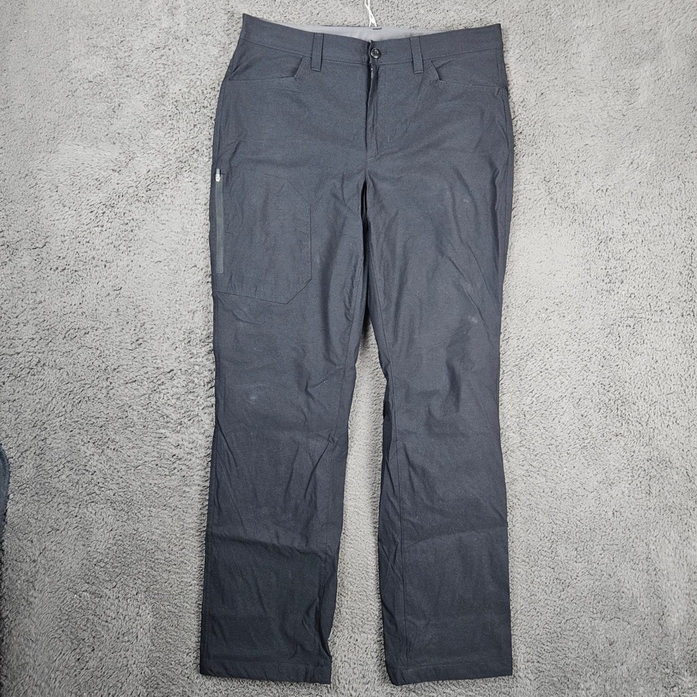 Eddie‎ Bauer Mens Fleece Lined Tech Pant Black 34x34 Winter Hiking Outdoor
